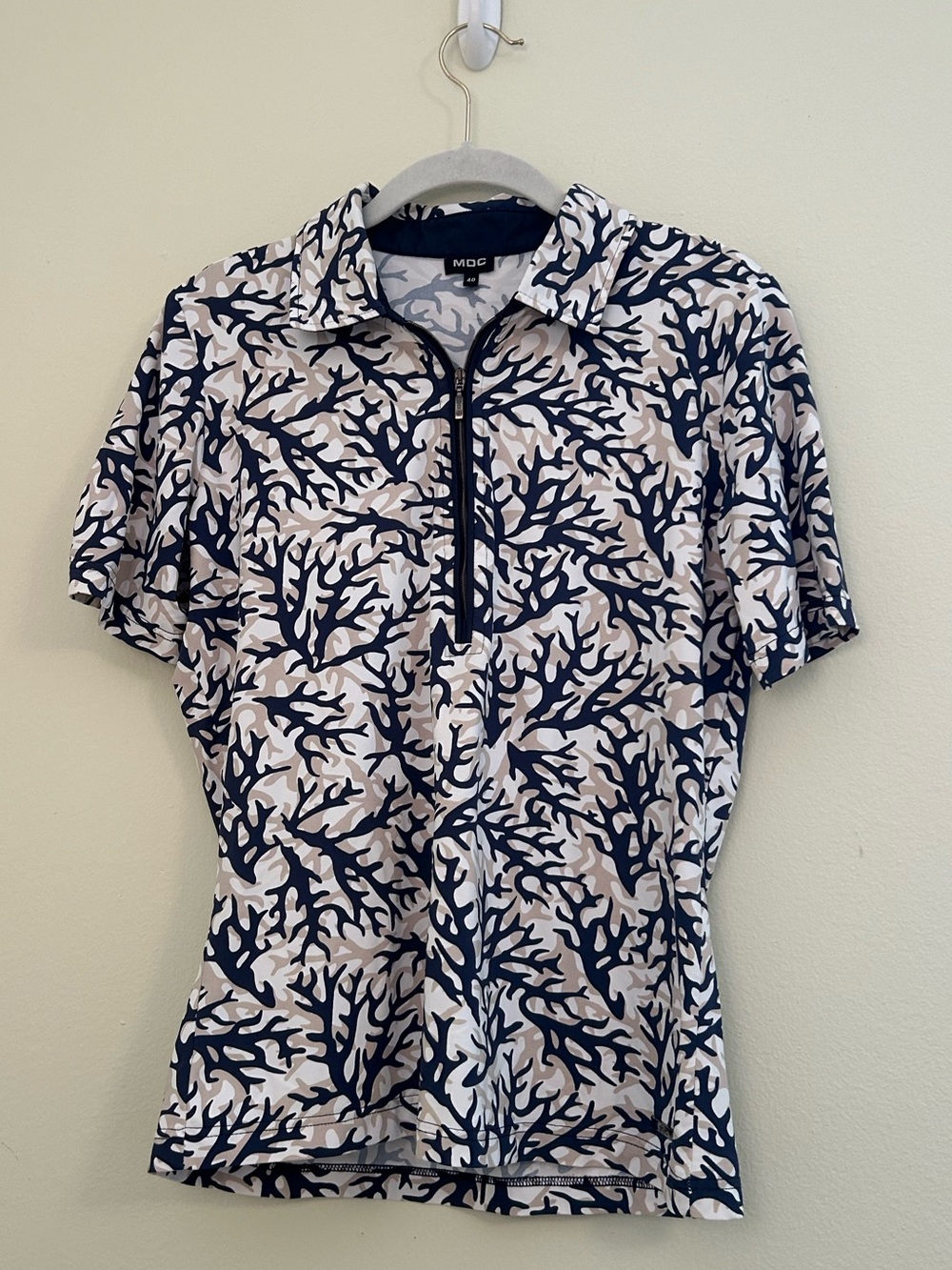 MDC Sport Coral Camo Collard Top